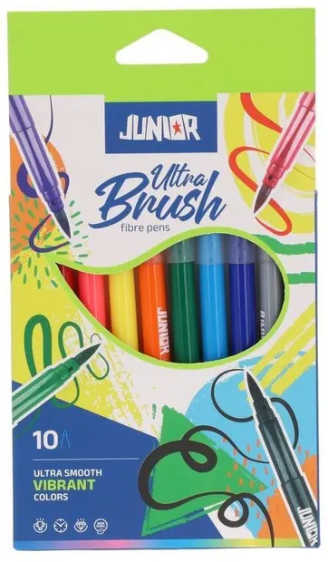 Set carioci Junior - Ultra Brush, 10 culori
