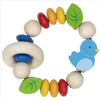 Jucarie de motricitate din lemn pentru bebelusi Blue Bird