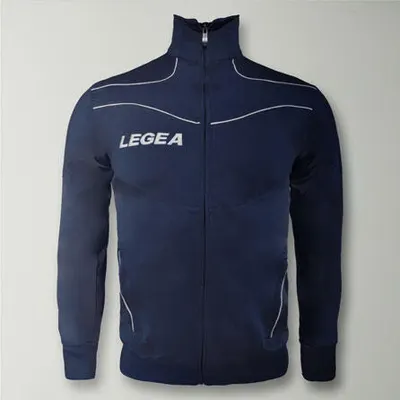 Junior training jacket running breathable polyester blue-white