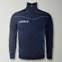 Junior training jacket running breathable polyester blue-white