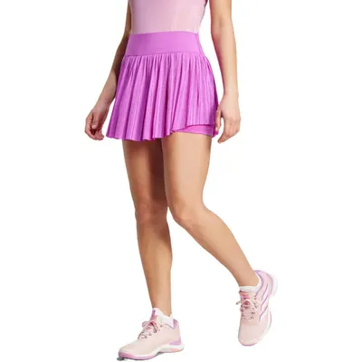 Fusta femei adidas Pleated Aeroready Skirt Pro Pink IX3318