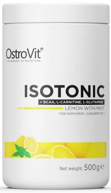 Isotonic Powder, lămâie și mentă, 500 g, OstroVit