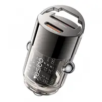 Incarcator Auto Yesido Y68, 30W, 3A, 1 x USB-A - 1 x USB-C, Negru
