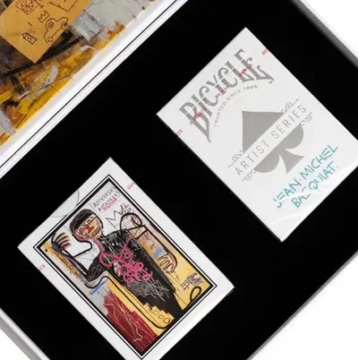 Set 2 pachete carti de joc - Bicycle Artist Series: Jean-Michel Basquiat