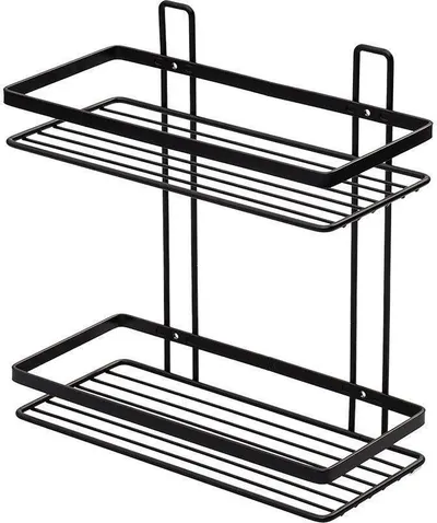 Raft de baie Estia - Elegant, 2 nivele, negru