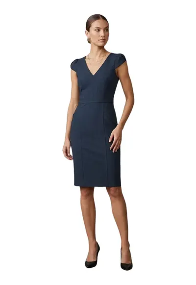 Rochie midi cu decolteu in V Roise