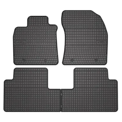 Covor podea FROGUM cauciuc, 4 buc. BASIC, fata spate, set, culoare neagra, potrivit TOYOTA AVENSIS 11.08-10.18, Saloon
