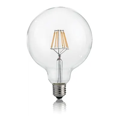 Bec LED Globo transparent, dulie E27, 8 W - 3000 K, lumina calda, D: 125 mm