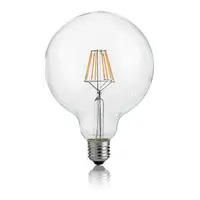 Bec LED Globo transparent, dulie E27, 8 W - 3000 K, lumina calda, D: 125 mm