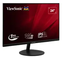 Monitor Gaming ViewSonic VA24E2-H, 23.8", 1920 x 1080 pixeli, Black, 2 ani Garantie