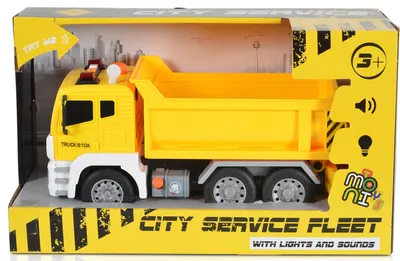 Jucărie pentru copii Moni Toys - Basculantă, galbenă, 1:12