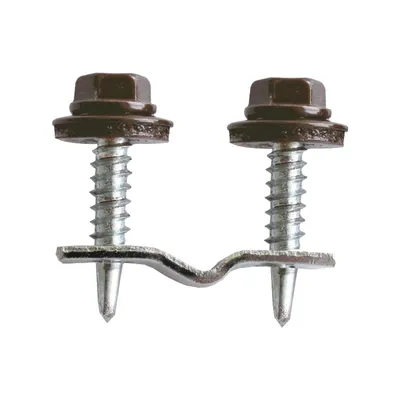 Clema Prindere Panou Policarbonat de Gard 12 x 1.5 mm, DIN 7504K, Vopsit RAL 8017