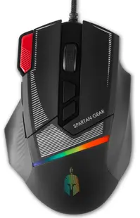 Mouse de gaming Spartan Gear - Talos 2, optic, negru
