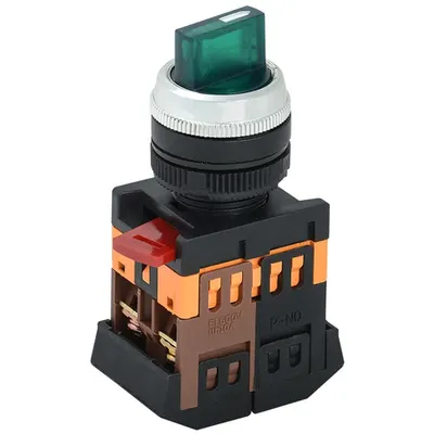Selector ANCLR-22-3 pentru 3 fixed positions verde neon /240V I-O 1c+1r