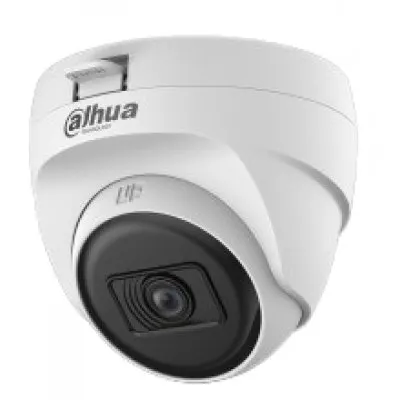 Camera HDCVI Dahua HAC-T1A51-U-0280B-S2, 5MP, lentila 2.8mm, warm LED + IR 25m, microfon, audio pe coax