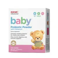 Pulbere cu colostru Milestones Baby Microbiotic, GNC | 20 plicuri