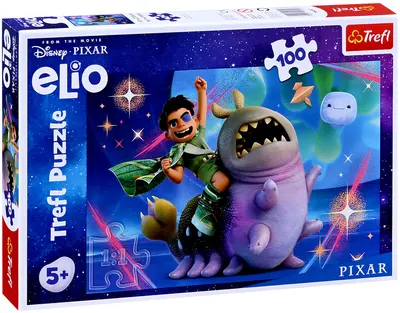 Puzzle Trefl din 100 piese - Elio și aventura spațială