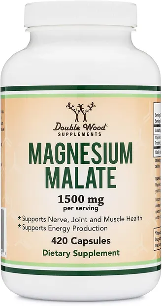 Magnesium Malate, 420 capsule, Double Wood