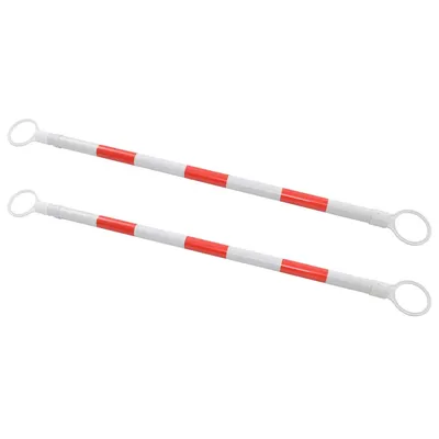 vidaXL Baliză rutieră retractabilă, 2 buc., 116-197 cm, plastic