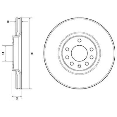 Disc frana DELPHI BG3770C