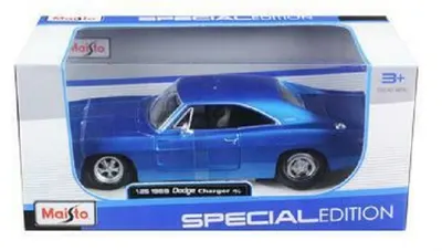 Cola Maisto SP Edition - 1969 Dodge Charger, 1:25, albastru