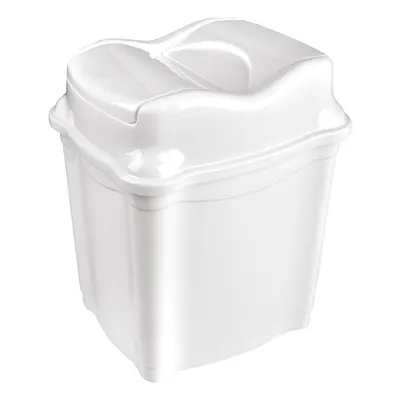 Coș de gunoi alb din plastic 9 l Whirpool – Orion