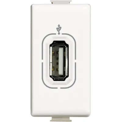 Priza usb 1 modul Bticino Matix AM4285, alb