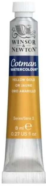 Vopsea pentru acuarelă Winsor & Newton Cotman - Aur, 8 ml