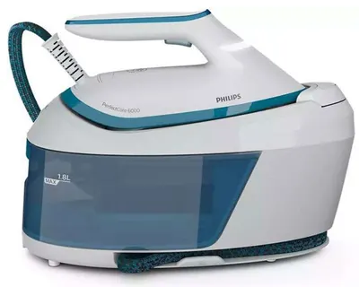 Stație de călcat cu abur Philips -PSG6022/20, 2400W, 130 g/min, albastru/alb