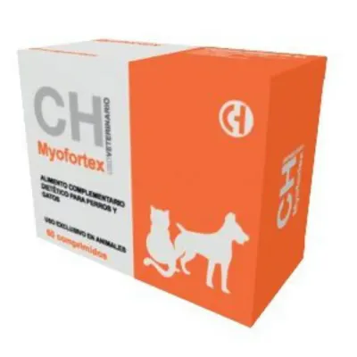 CHEMICAL IBERICA Myofortex Omega, supliment sistem cardio-vascular câini, comprimate CHEMICAL IBERICA Myofortex Omega, XS-XL, supliment sistem cardio-vascular câini și pisici, cutie, 60 comprimate