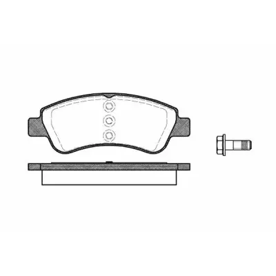 Set placute frana, frana disc REMSA 0840.20