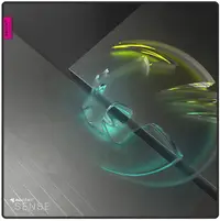 Mousepad gaming ROCCAT - Sense Icon Square, L, moale, negru/gri