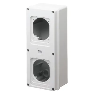 Montaj Aparent Box With Flanged Cover Fitted For 2 Lids - Ip55