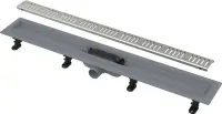 Rigola pentru baie, duş APZ10 Simple, cu margine pentru grătar perforat, alcadrain (Tip: Rigola pentru baie, duş APZ10 Simple, cu margine pentru grătar perforat, alcadrain (Lungime Rigola: 750MM))