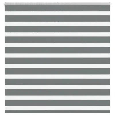 Gossi jaluzea tip zebra gri inchis latime tesatura 135,9 cm poliester