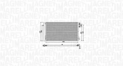 Condensator climatizare (cu uscator) potrivit BMW 1 (E81), 1 (E82), 1 (E87), 1 (E88), 3 (E90), 3 (E91), 3 (E92), 3 (E93), X1 (E84), Z4 (E89) 2.0-3.0D 06.04-08.16