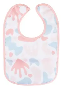 Baveta impermeabilă pentru bebeluși BabyJem - Pink Puzzle