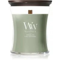 Woodwick Verdant Fig lumânare parfumată cu fitil din lemn 275 g