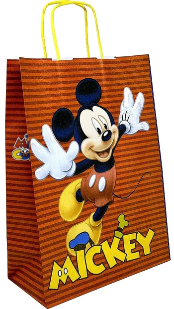 Pungă cadou S. Cool - Mickey Mouse, roşu, L