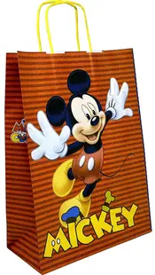 Pungă cadou S. Cool - Mickey Mouse, roşu, L