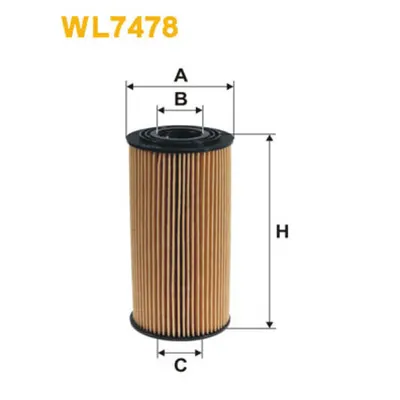 Filtru ulei WIX FILTERS WL7478