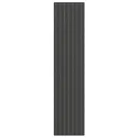 vidaXL Covoraș Dună Neagră și Gri 115x500 cm