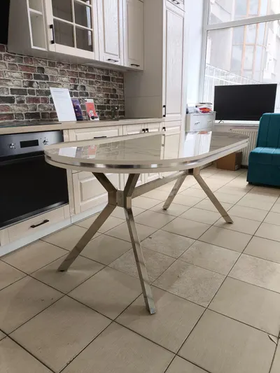 Masa fixa nr 11 blat tip marmura / 170 cm lungime latime 90 cm mdf + picioare metalice