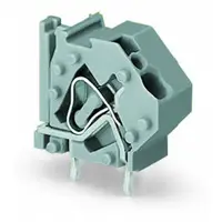 Stackable PCB terminal block; 4 mm²; Pin spacing 10 mm; 1-pole; CAGE CLAMP®; commoning option; 4,00 mm²; light green