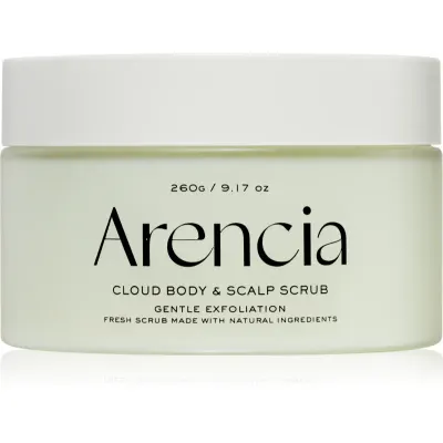 Arencia Fresh Cloud Geranium & Primrose crema delicata pentru exfoliere pentru corp si par 260 g