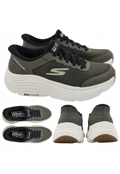 Pantofi Sport Barbati - Marime 41 - Oliv - Plasa Respirabila - Perna Pentru Calcai