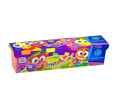 Set de plastilină în cană Astra – Frutolina Neon, 4 culori neon