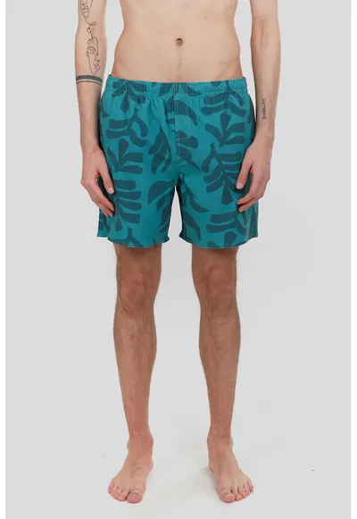 Pantaloni scurti de baie cu 3 buzunare - Albastru petrol