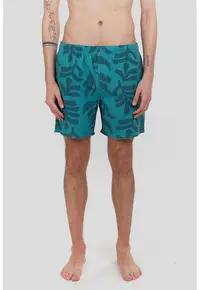 Pantaloni scurti de baie cu 3 buzunare - Albastru petrol