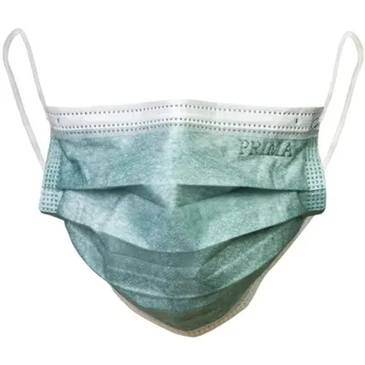 Set 2 x 50 Masti Chirurgicale Medicale, Prima, cu Elastic, Verde Inchis